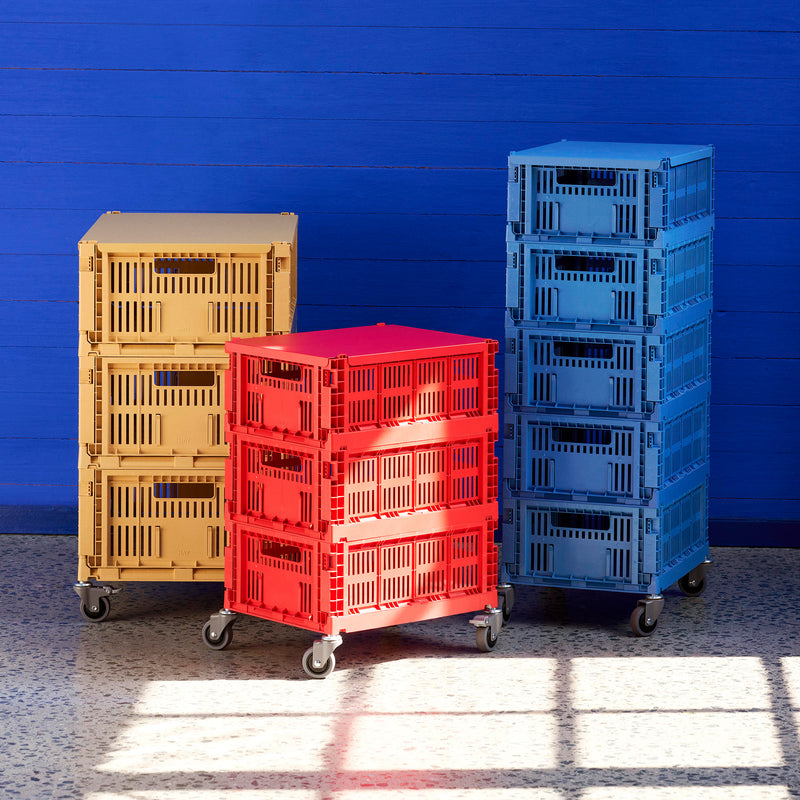 HAY - Colour Crate Beistelltisch auf Rollen, large