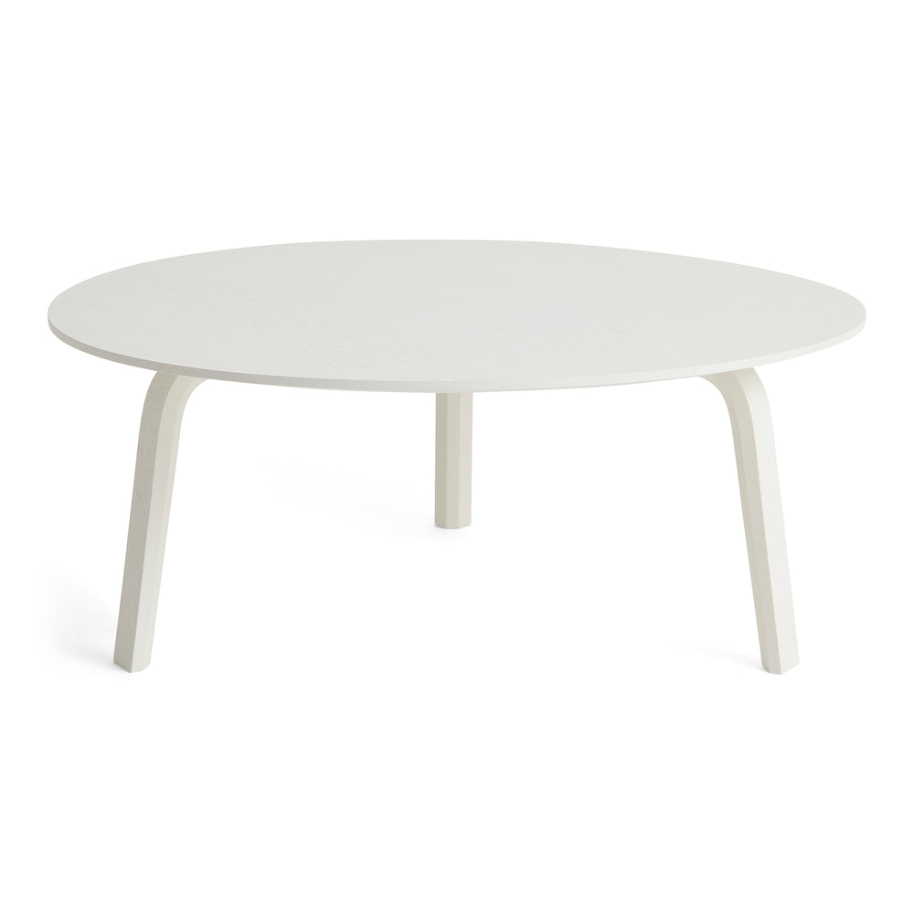 HAY - Bella Couchtisch | Ø 80 x H 32 cm / Eiche weiß lackiert