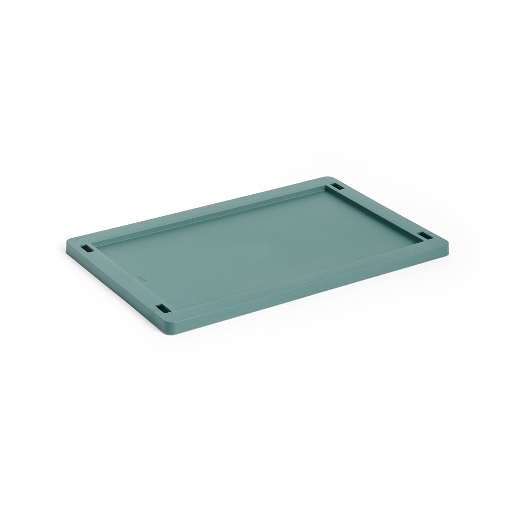 HAY - Kunststoffdeckel für Colour Crate | S / dunkelgrün