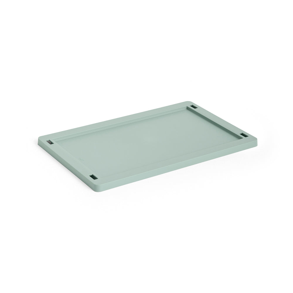 HAY - Kunststoffdeckel für Colour Crate | S / salbeigrün