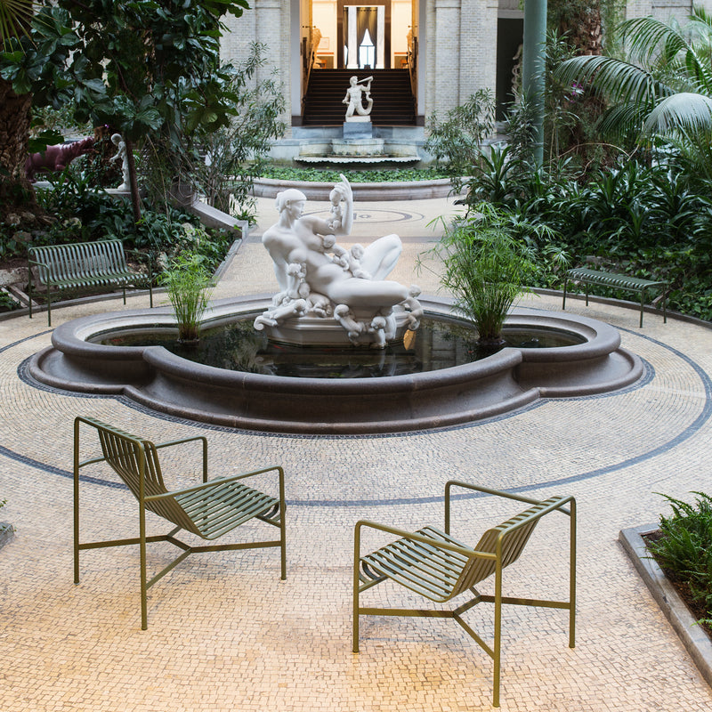 HAY - Palissade Lounge Chair Low Set | olive