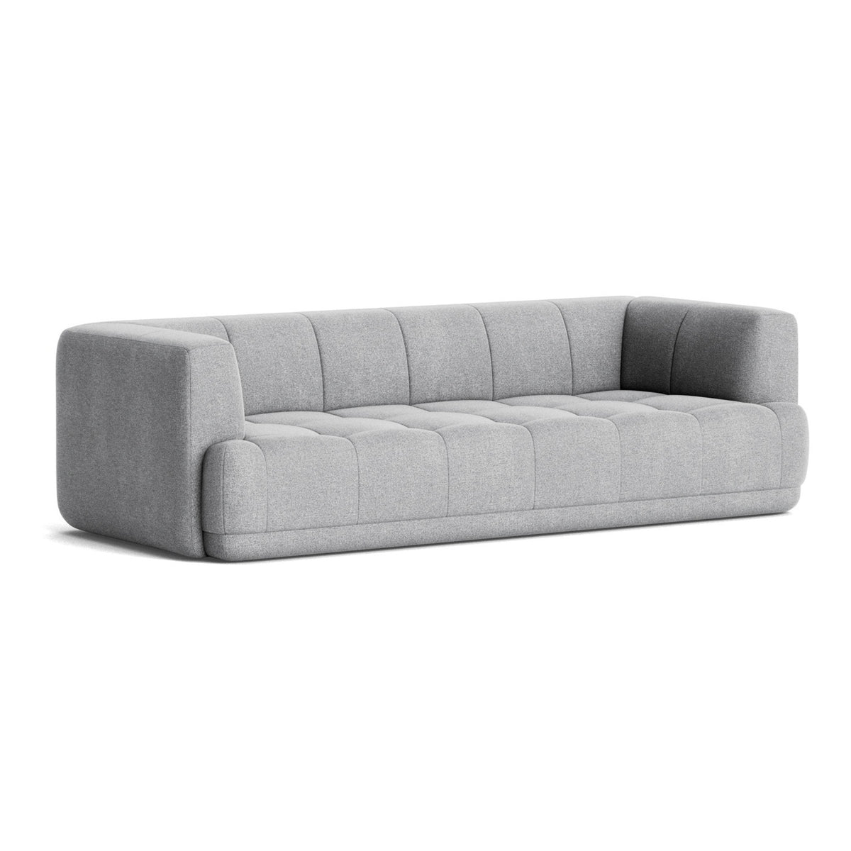 HAY - Quilton 3-Sitzer Sofa | Kvadrat Hallingdal 65 hellgrau (130)