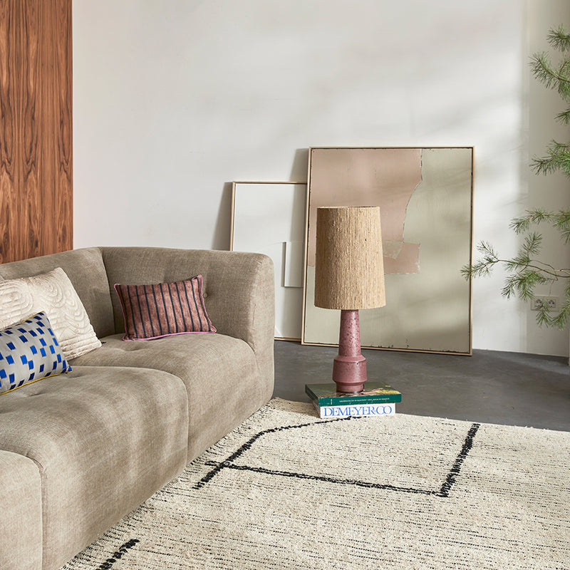 HKliving - Handgewebter Teppich Baumwolle