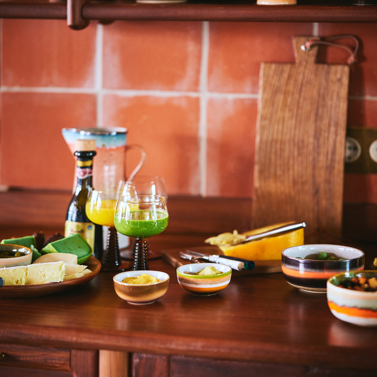 HKliving - 70's Pastaschale (2er Set) | golden hour