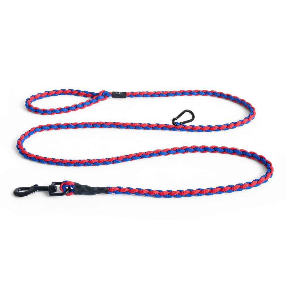 HAY - Dogs Hundeleine | geflochten / verstellbar / rot / blau