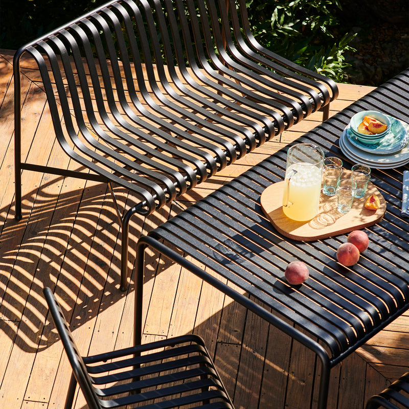 HAY - Palissade Dining Bench + 2x Armlehnenstuhl