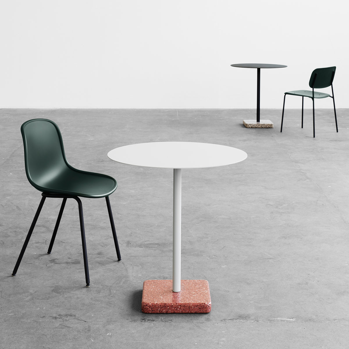 HAY - Terrazzo Tisch (rund) | hellgrau