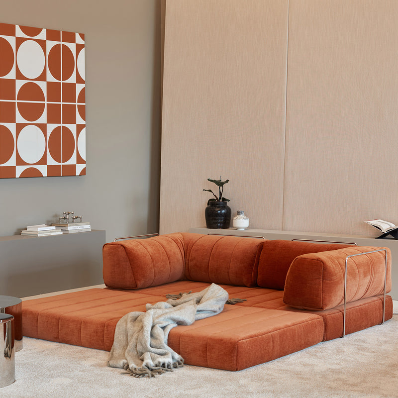 Innovation Living - Cozypad Schlafsofa, 2 L-förmige Rückenpolster