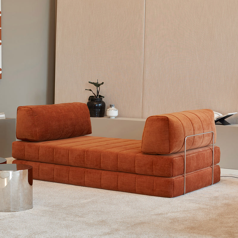 Innovation Living - Cozypad Schlafsofa, 2 gerade Rückenkissen