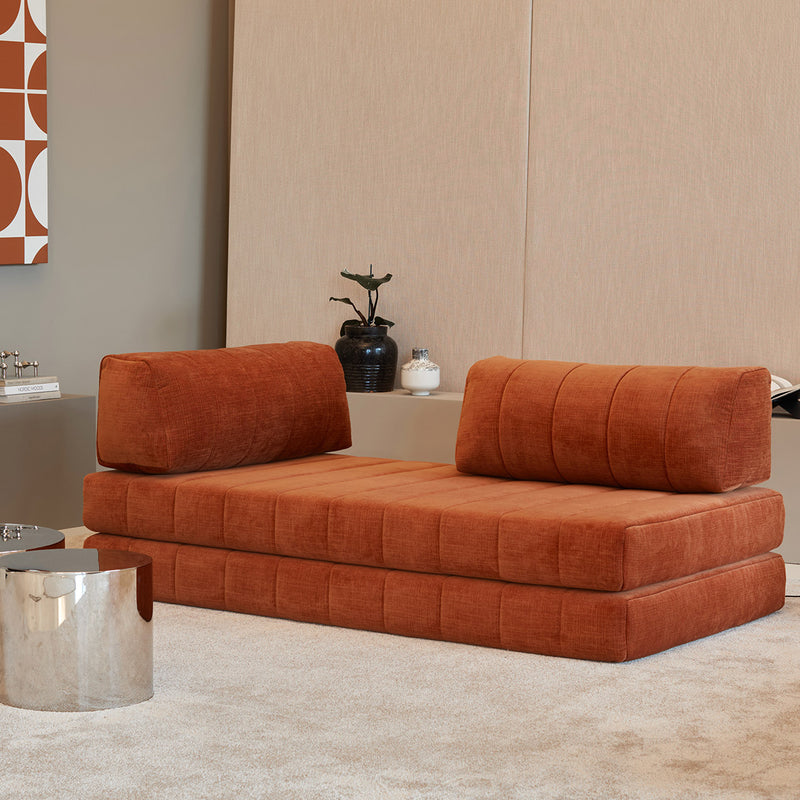 Innovation Living - Cozypad Schlafsofa, 2 gerade Rückenkissen