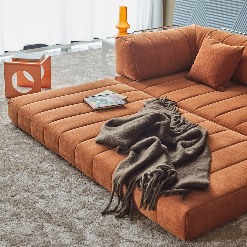Innovation Living - Cozypad Schlafsofa &amp; Pouf mit Rückenpolster / Armlehne