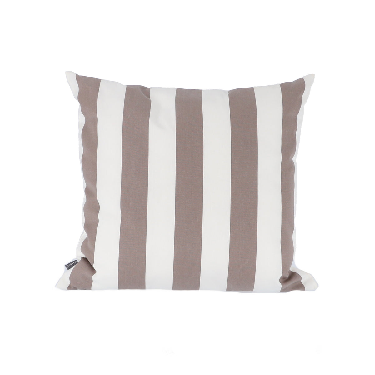 Jan Kurtz - Somnia Outdoor Kissen | 48 x 48 cm / Streifen weiß/taupe