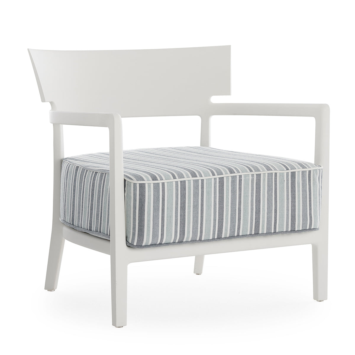 Kartell - Cara Outdoor Sessel | grün gestreift