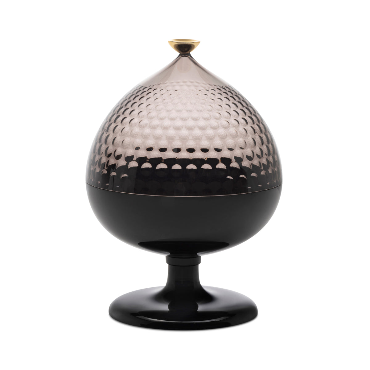 Kartell - Pumo Aufbewahrungsglas | schwarz/fumè