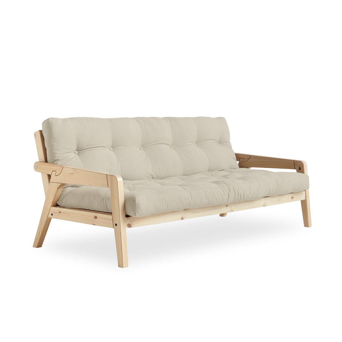 Karup - Grab Sofa | 747 Beige / Kiefer natur