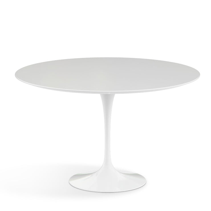 Knoll - Saarinen Tulip Esstisch | Laminat weiß / Ø 120 cm