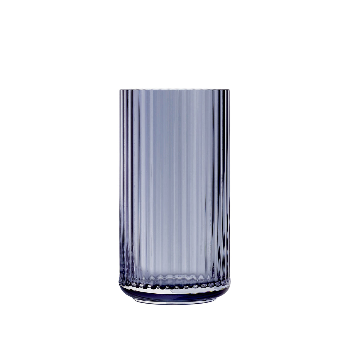 Lyngby Porcelæn - Glasvase H 15,5 cm | midnight blau