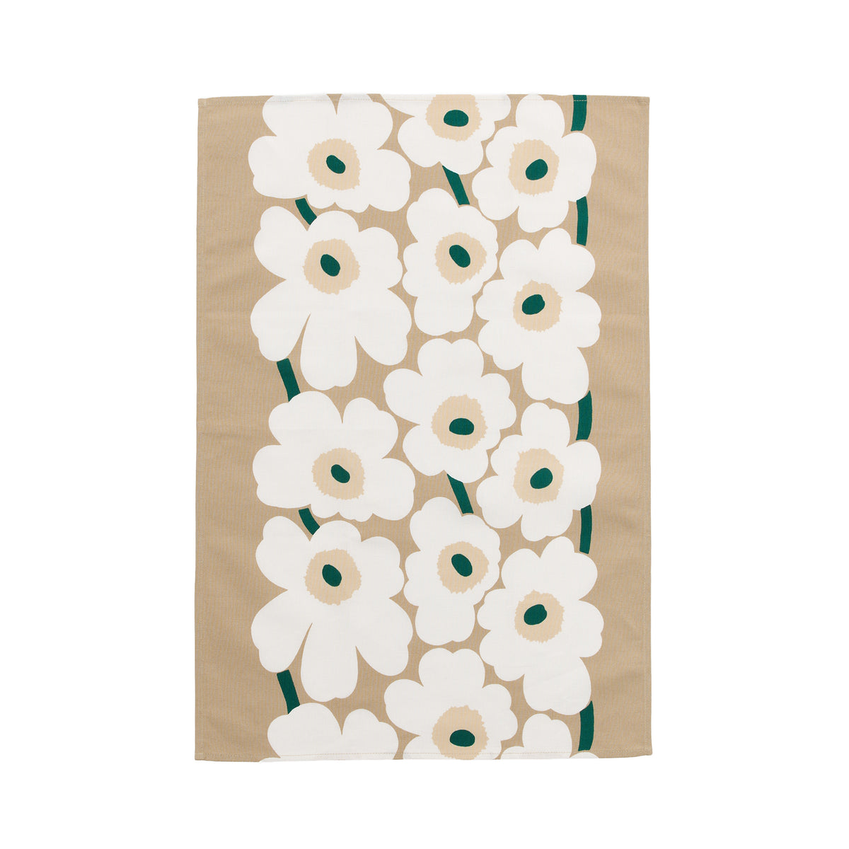 Marimekko - Unikko Geschirrtuch | sand / white / hay / emerald