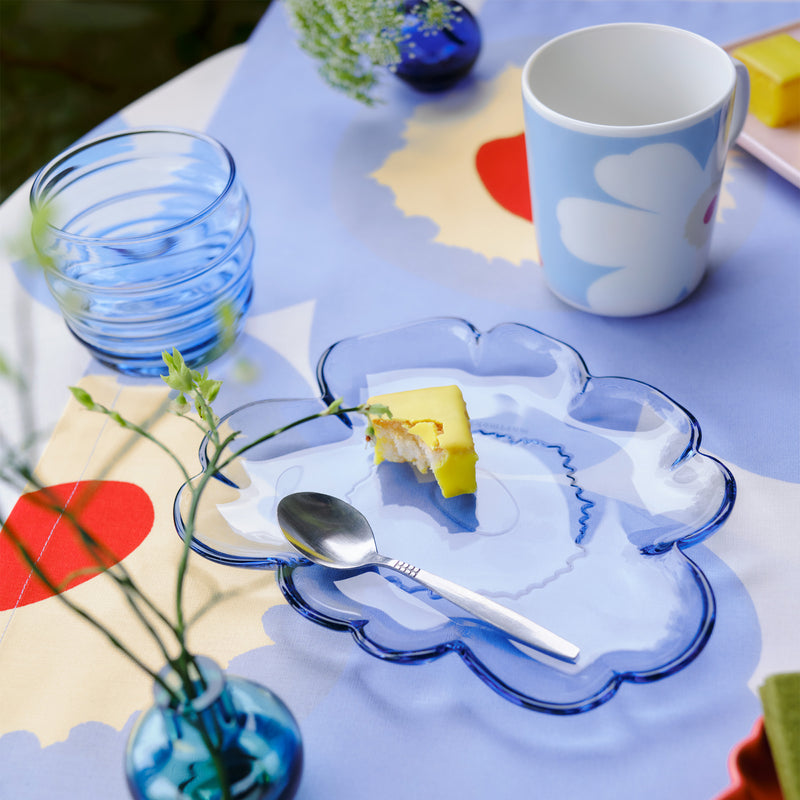 Marimekko - Unikko Glasteller | 20 cm / lavendel