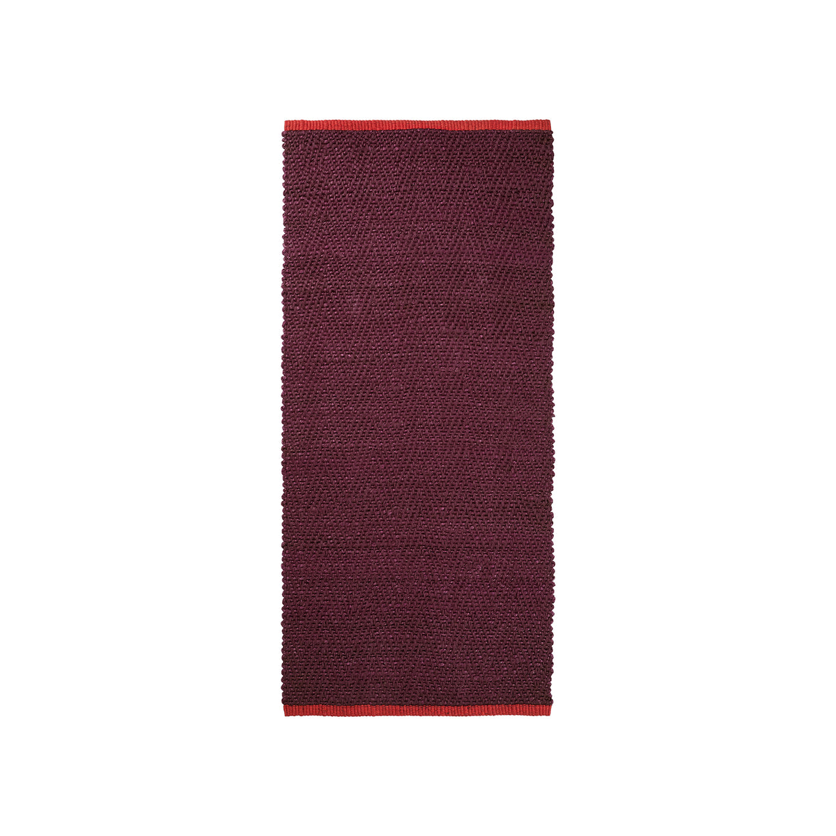 Mette Ditmer - Notes Juteteppich | 70 x 150 cm / wine