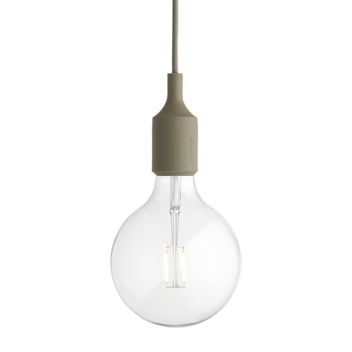 Muuto - Pendelleuchte E27-Socket LED | olivegrün