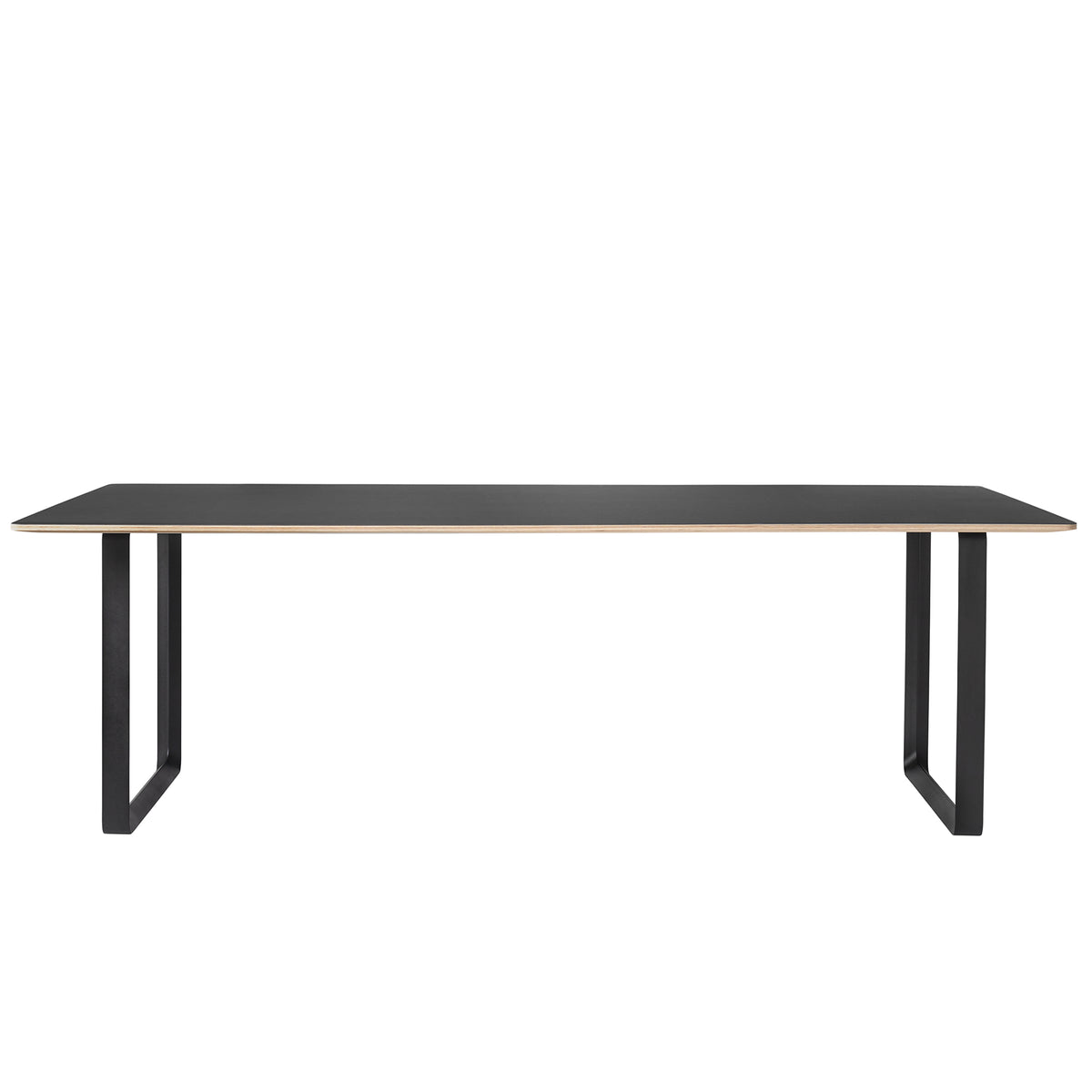 Muuto - 70/70 Esstisch 225 x 90 cm | 225 x 90 cm / schwarz (Linoleum)