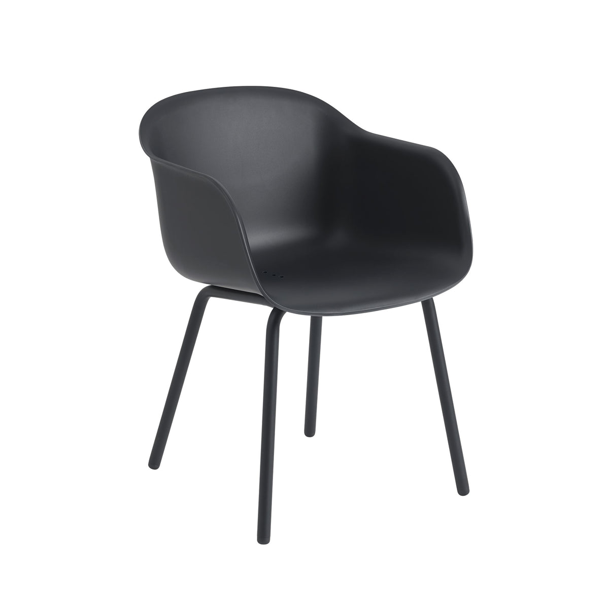 Muuto - Fiber Outdoor Armchair | anthrazit schwarz