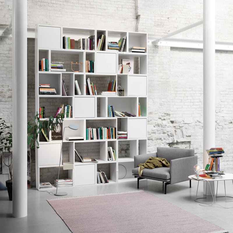 Muuto - Stacked Regalsystem ohne Rückwand | small / weiß