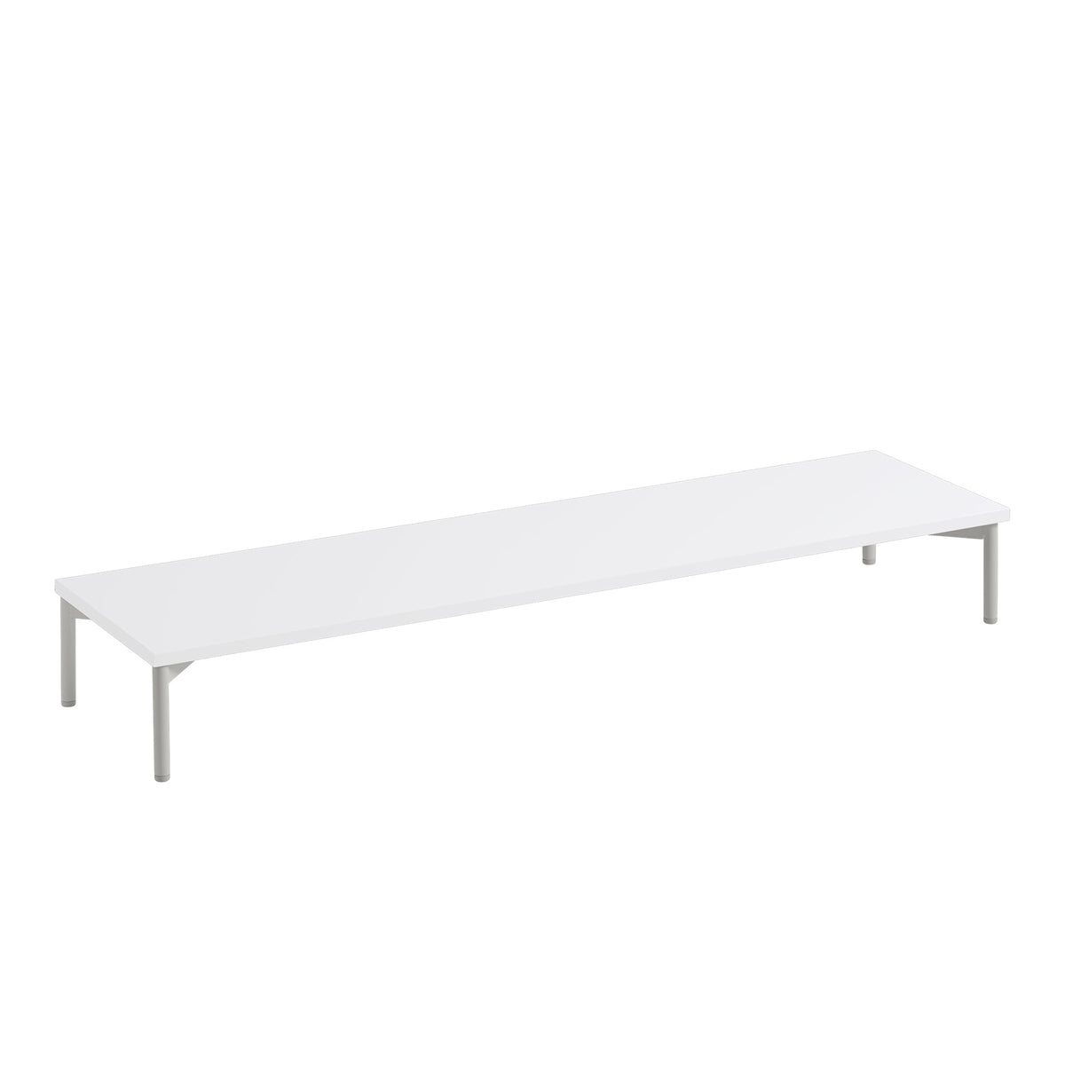 Muuto - Tube Podium für Stacked System | für Stacked System 131 x 35 cm / weiß/grau