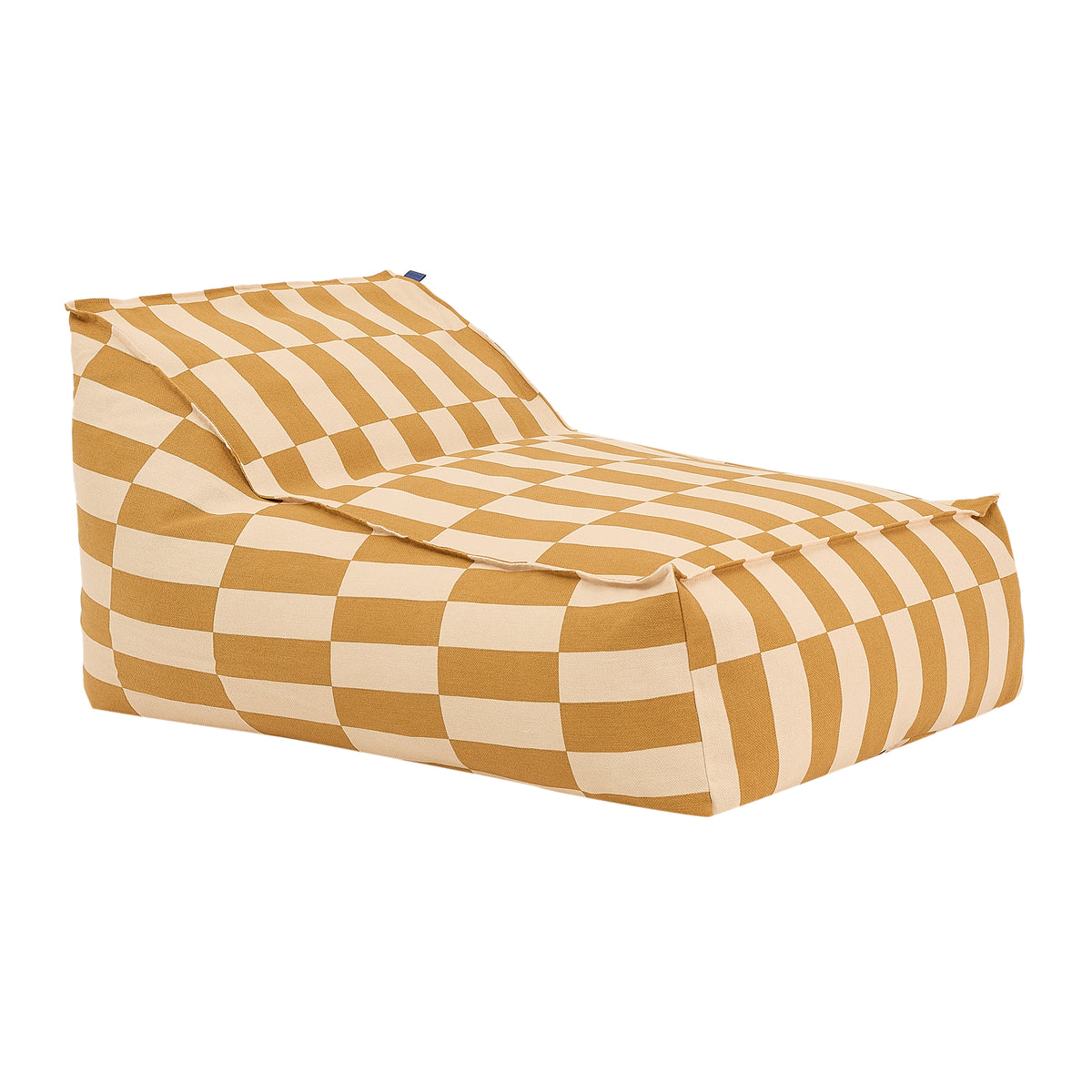 Nobodinoz - Vibes Long Sitzsack (für Erwachsene) | mustard and sand tiles