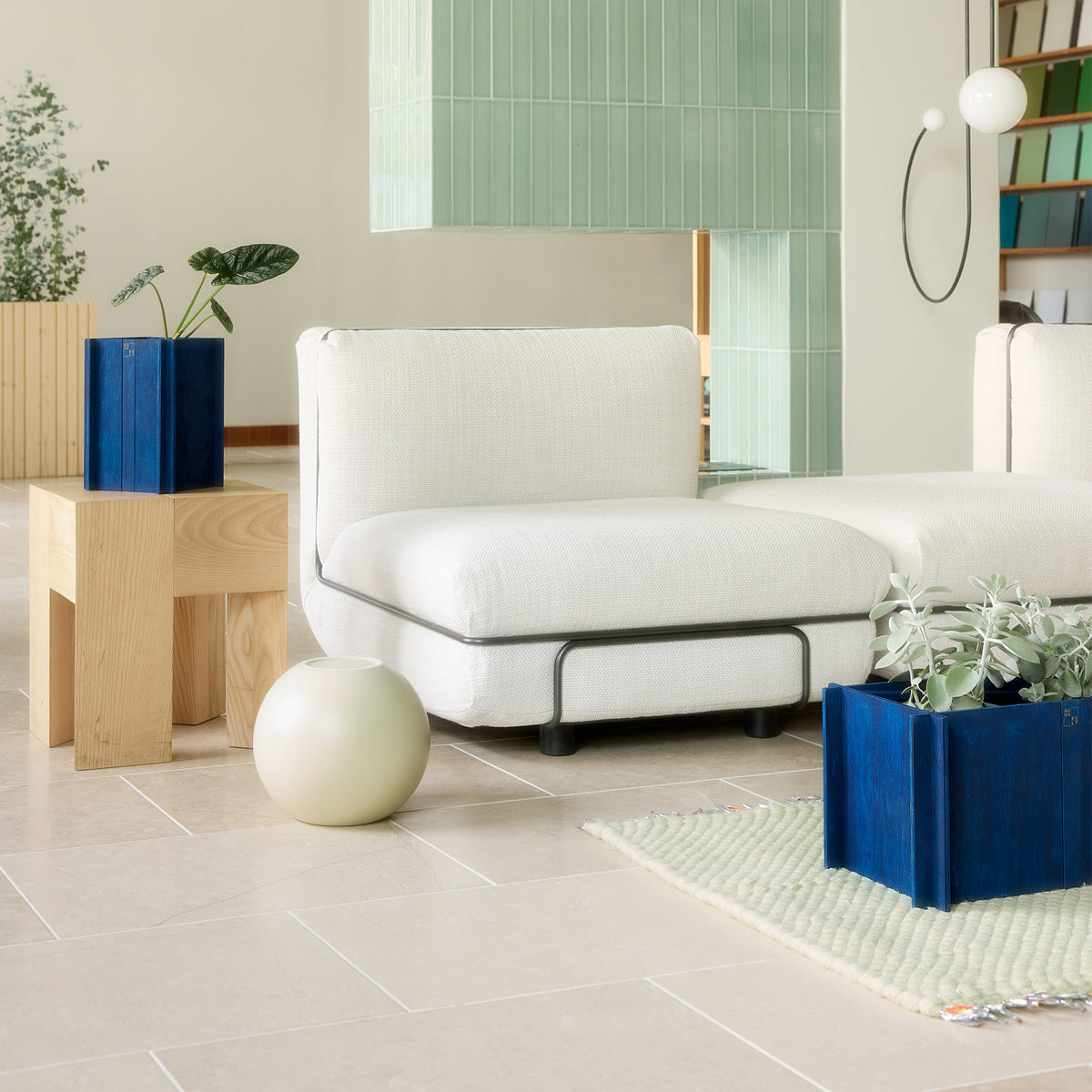 Nomad - Candy Wrapper Rug BOLD lime juice | 80 x 400 cm
