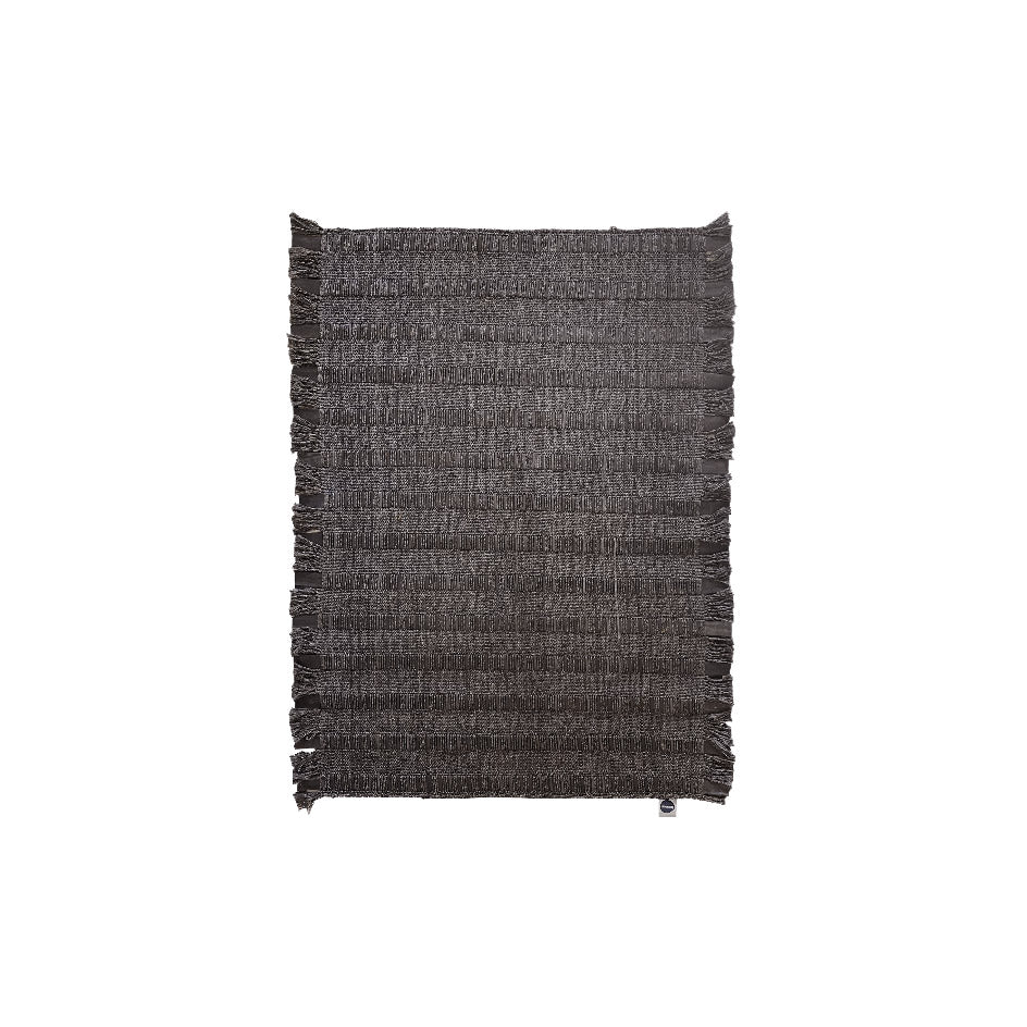 Nomad - Rubber Rug black | 120 x 80 cm
