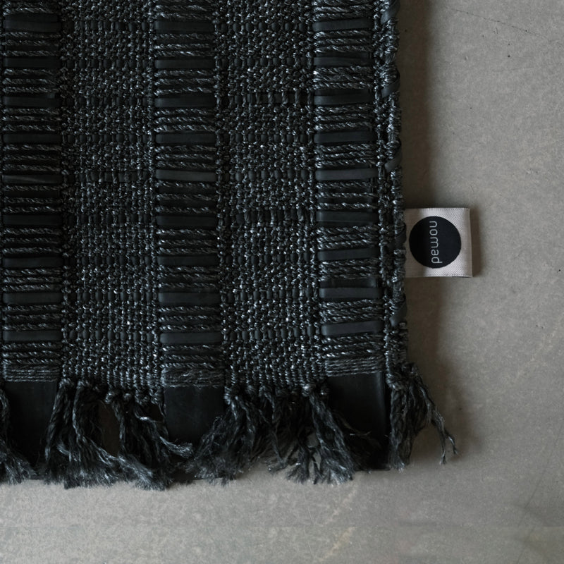 Nomad - Rubber Rug black | 120 x 80 cm