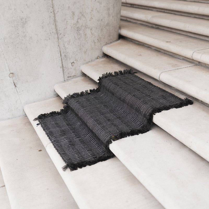 Nomad - Rubber Rug black | 120 x 80 cm