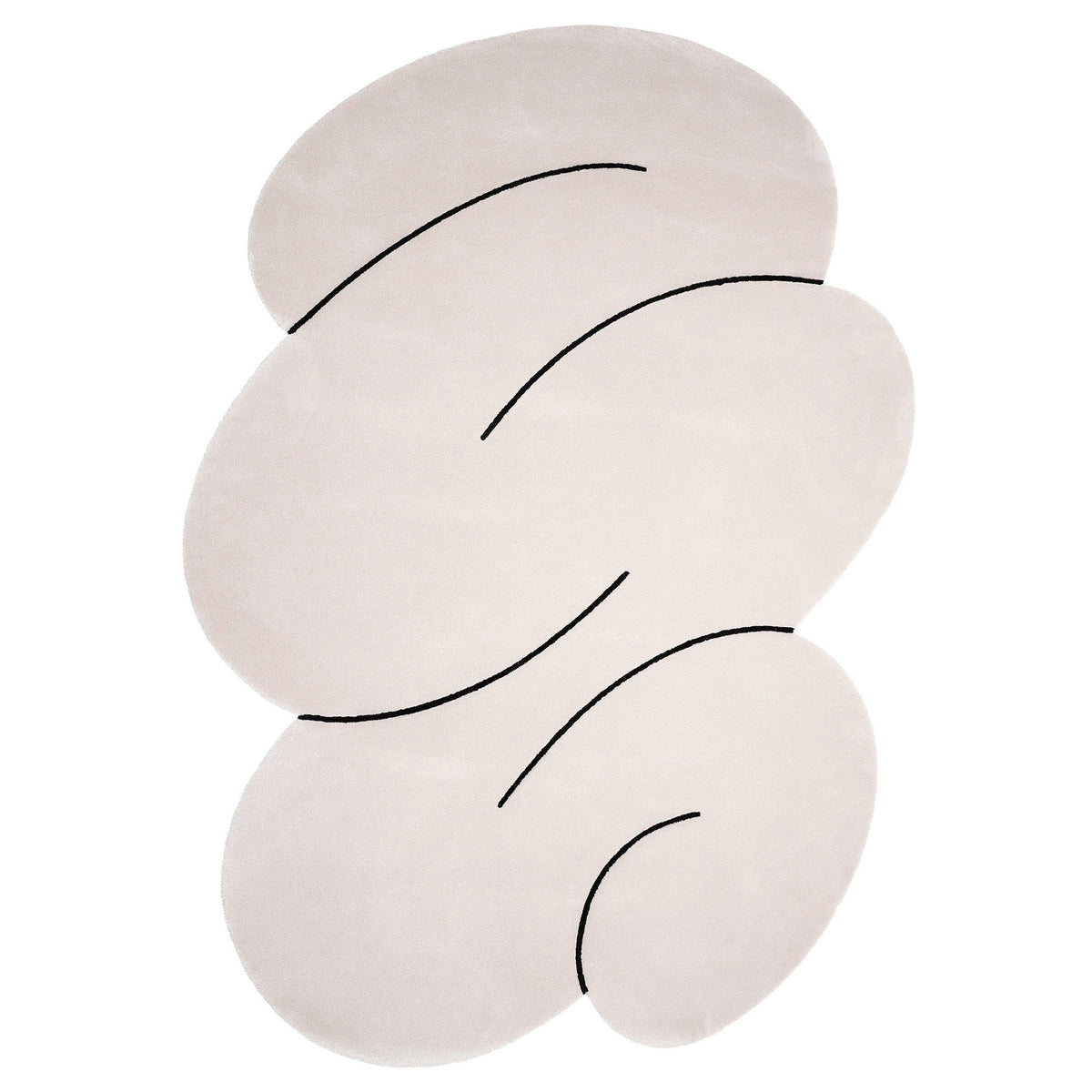 Okej - Squiggle Teppich, Cloud Gray | large