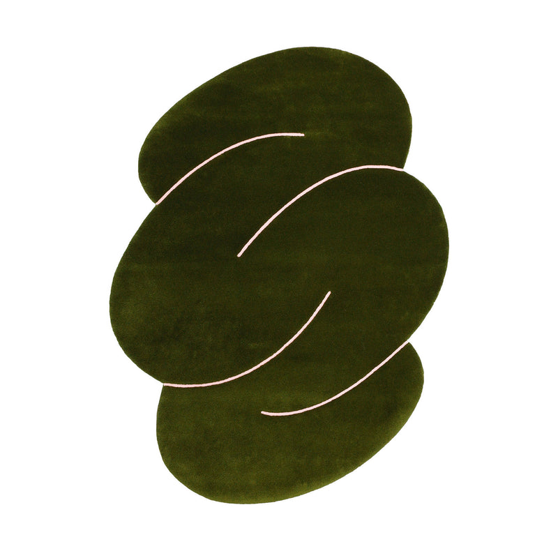 Okej - Squiggle Teppich, Moss Green | small
