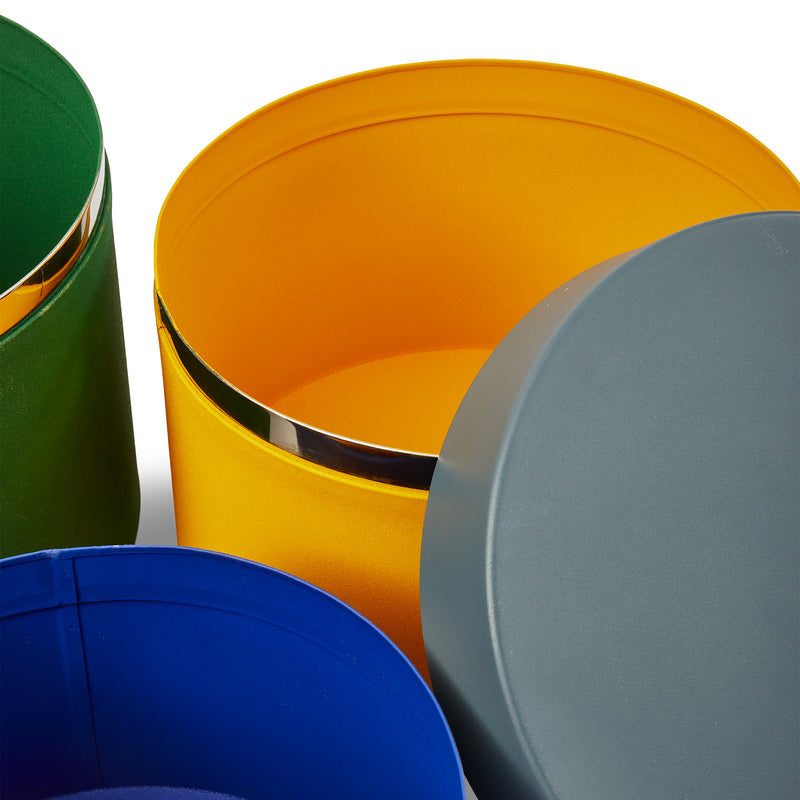 POLSPOTTEN - Round Metal Caps And Jars Vorratsdose 3er Set