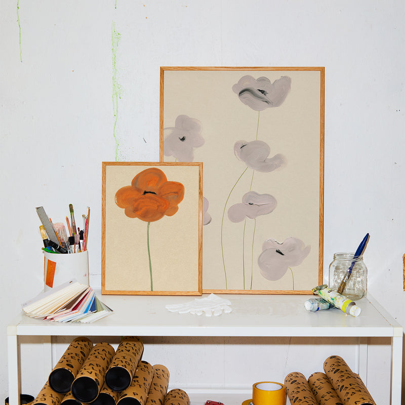 Paper Collective - White Vallmo Poster