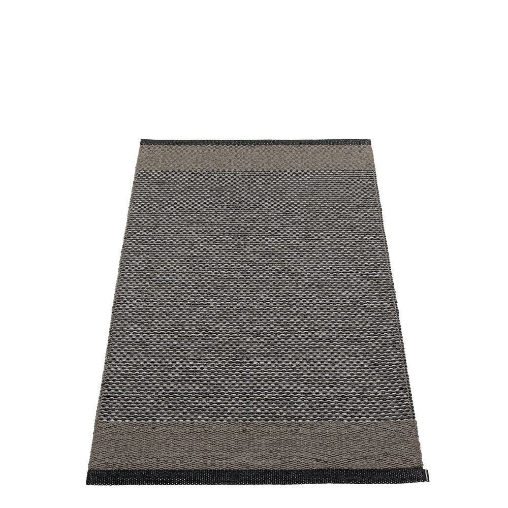 Pappelina - Edit Teppich | 70 x 120 cm / black / charcoal/granit metallic