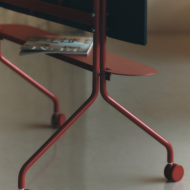 Pedestal - Pipe Shelf | burnin' red