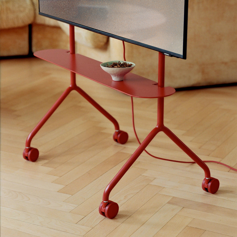 Pedestal - Pipe Shelf | burnin' red