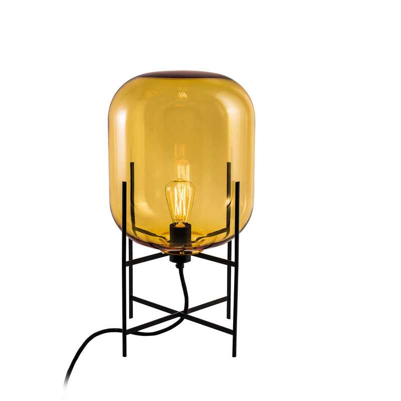 Pulpo - Oda Leuchte small | amber / schwarz