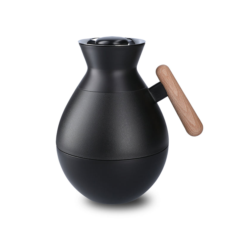 Rosendahl - Stay warm Isolierkanne rund, 1,0 l | schwarz