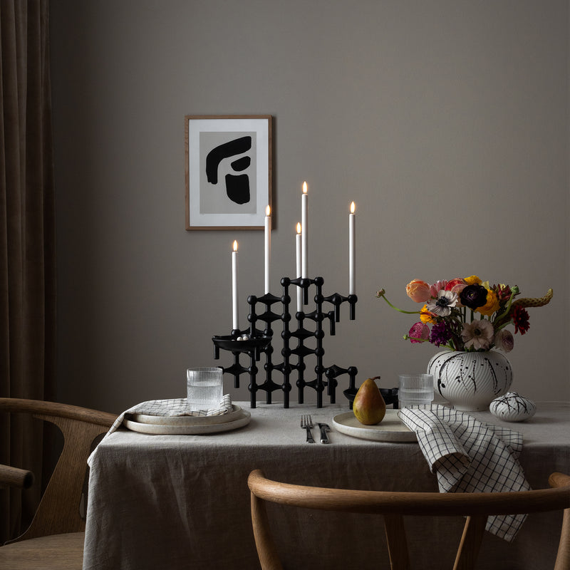 Stoff Nagel - Paraffin-Kerzen by Uyuni Lighting LED (2er-Set)