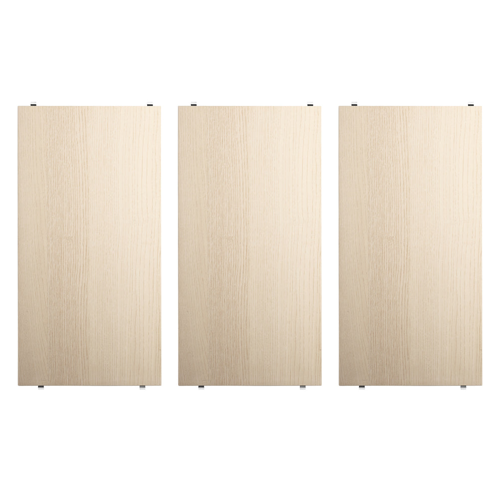 String - Regalboden 58 x 30 cm, 3er-Pack | Esche