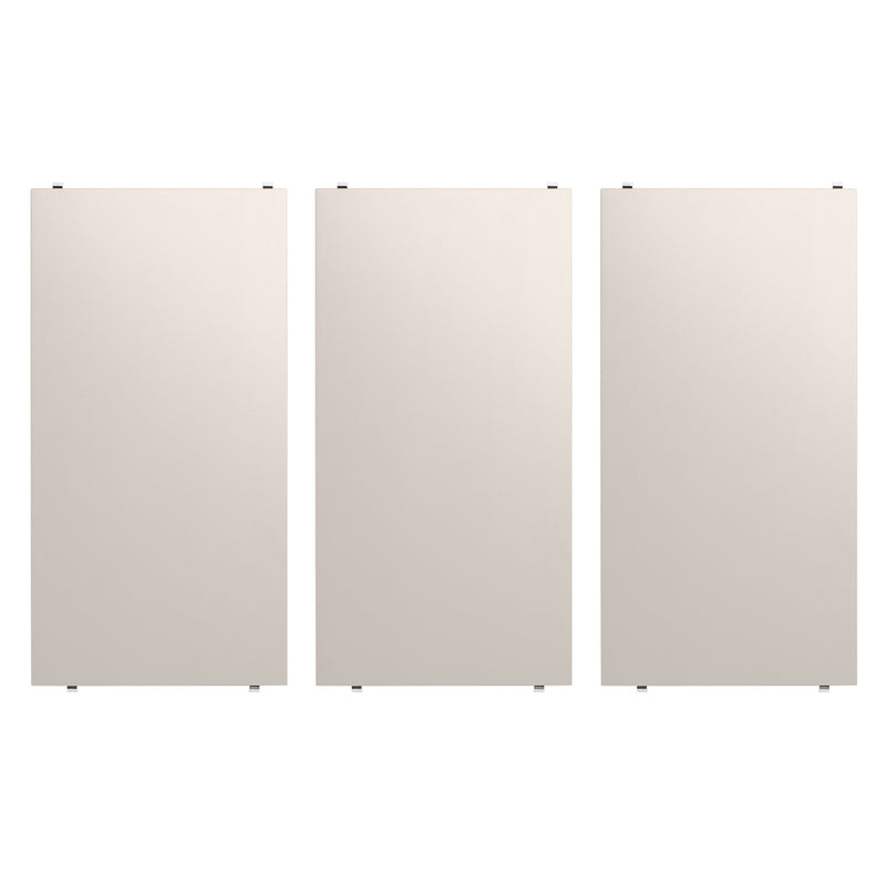 String - Regalboden 58 x 30 cm, 3er-Pack | beige
