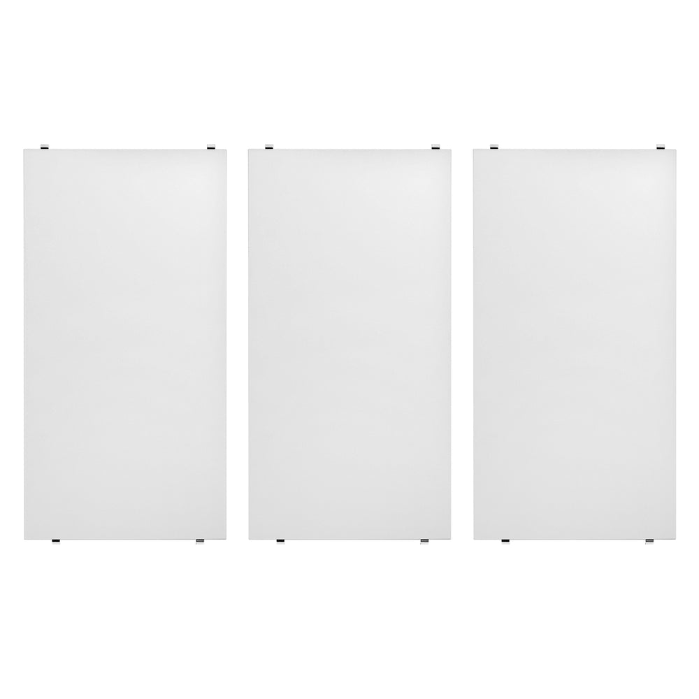 String - Regalboden 58 x 30 cm, 3er-Pack | weiß