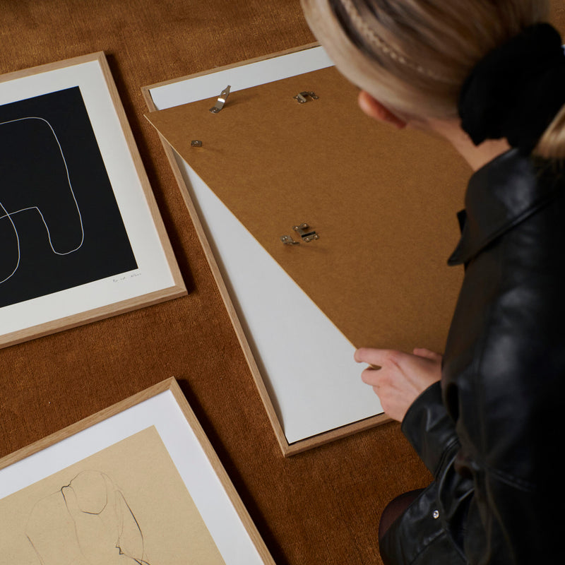 The Poster Club - Bilderrahmen Eiche weiß