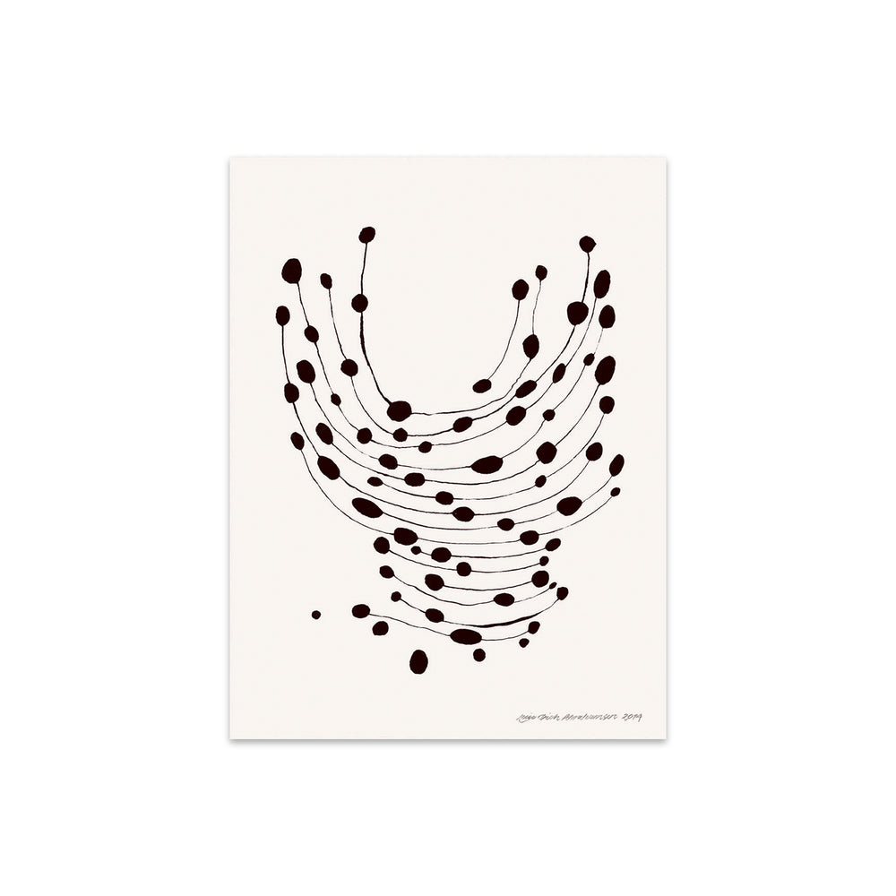The Poster Club - Dancing Dots von Leise Dich Abrahamsen | 40 x 50 cm