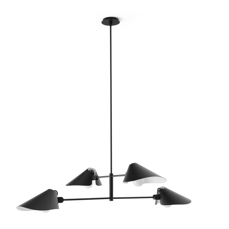 &amp;Tradition - Bonnet Kronleuchter | Höhe 140 cm / schwarz